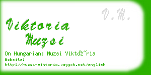 viktoria muzsi business card